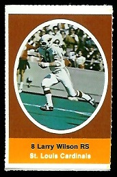 1972 Sunoco Stamps      551     Larry Wilson